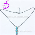 Stunning 925 Silver Jewellery Necklace Black Gold Plated Fashionable Silver Necklace